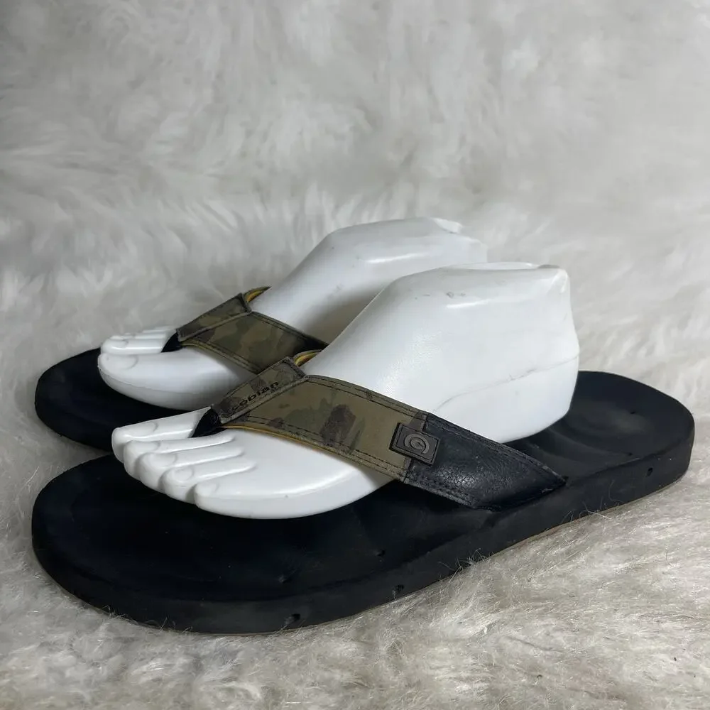 Cobian ARV 2 Pro V3 Camo Flip Flops Men’s Size 11 Brown Black Comfort Sandals